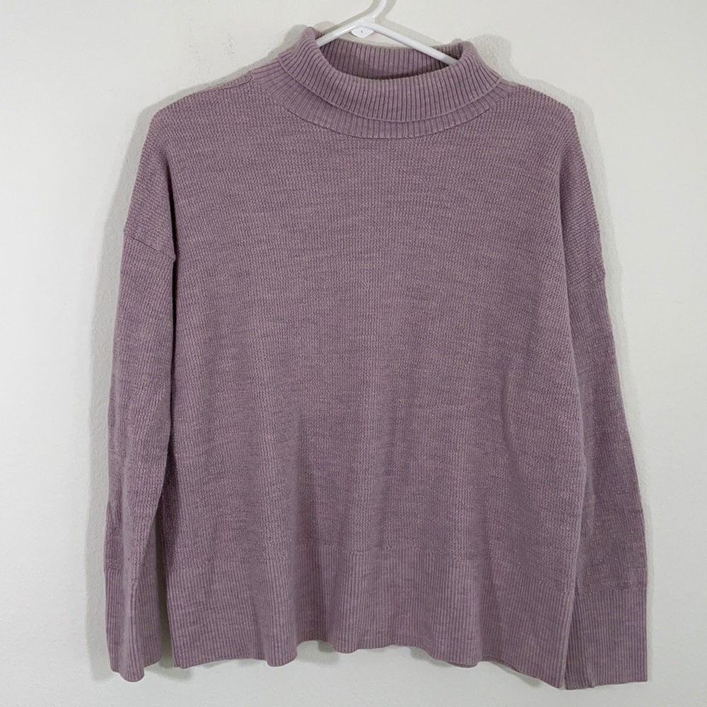 Eileen Fisher 100% Merino Wool Boxy Fit Knit Sweater